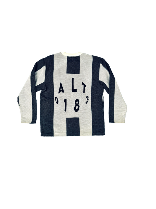 Football Longsleeve White/Black